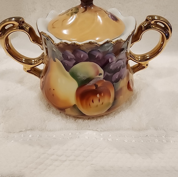 Sugar Dish and Cream Pitcher Lancaster Hanley England vintage - Picture 8 of 15